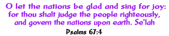 Psalms 67:4